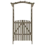 Pergola Outdoor Garden Arch With Gate For Deck Solid Wood Fir Vidaxl. Fixed Price $152.99.