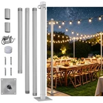 Apluschoice 8 FT/10 Shade Sail Pole Post For Outdoor Backyard Deck Patio. Fixed Price $169.90.