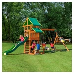 Backyard Discovery Tucson Swing Wooden Playset Outdoor Fun Not Ship Ak. Fixed Price $542.43.