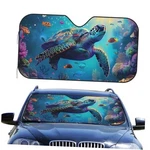Car Front Window Sunshade, Colorful Small (51 X 27.5 In) Sea Turtle. Fixed Price $29.91.