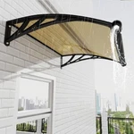 40/48/60/80" Solid Polycarbonate Awnings Canopy With Large Gutter Outdoor. Fixed Price $150.49.