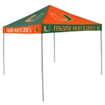Logo Brands Ncaa Miami Hurricanes 9 X Foot Pinwheel Tailgating Canopy, Mult.... Fixed Price $365.59.