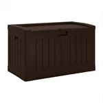 Suncast 50 Gallon Medium Capacity Resin Outdoor Storage Deck Box With Seat, Java. Fixed Price $105.99.