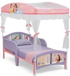 Delta Children Disney Princess Canopy Toddler Bed Pink Purple With Mattress. Fixed Price $95.00.
