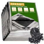 Apluschoice 30X50FT 10MIL Plastic Tarp Waterproof Heavy Duty 25P 9" Bungee Cords. Fixed Price $219.90.