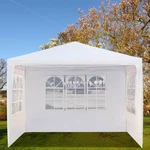 10'X10' Garden Outdoor Canopy Party Wedding Tent Gazebo Pavilion W/3 Window Wall. Fixed Price $45.99.