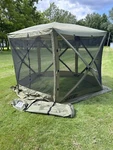 Clam Quick-set Venture Pavilion 9 X Ft Portable Canopy Shelter, Green (used). Fixed Price $224.99.