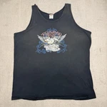 Vintage Redwood Run Biker Tank Top Men 2XL Distressed Double Sided Anvil. Fixed Price $16.07.