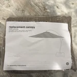Replacement Canopy Canvas Offset Umbrella Brown Target New. Fixed Price $35.00.