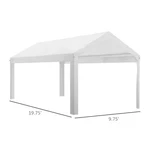 & Water Resistant Carport Canopy Cover, 10' X 20', Easy Install Replacement For. Fixed Price $142.59.