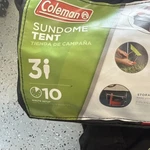 Coleman Sundome 3-PERSON Pop-up Tent. Fixed Price $75.00.