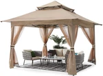 Pop Up Gazebo 13X13 - Outdoor Canopy Tent With Mosquito Netting For Patio Garden. Fixed Price $266.99.