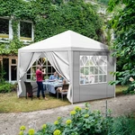 10'X10' Outdoor Canopy Party Wedding Tent Pavilion Gazebo Event 4 Wall White. Fixed Price $46.99.