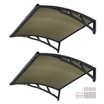 Apluschoice 2PC 40X40" Window Patio Awning Canopy Cover UV50+ Outdoor Brown. Fixed Price $109.90.