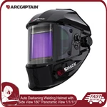 Arccaptain Welding Helmet Auto Darkening W/ Side View Wide Shade For Tig Mig. Fixed Price $64.99.
