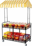 Street Cart With Canopy, Mobile Food Wheels For Vendors,. Fixed Price $272.87.