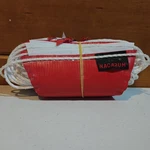 Nacarum Red & White Pennant Banner Flags 102' 500 Lb Osha Rated Outdoor F3. Fixed Price $9.99.