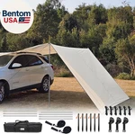 10X16 Ft Car Side Awning With Pole Outdoor Camping Tent Tarp Waterproof Canopy. Fixed Price $97.71.