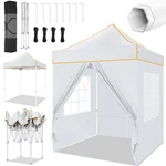 6.6 X Ft Pop Canopy,easy Heavy Duty With 4 Sidewalls, Upgrade. Fixed Price $115.99.