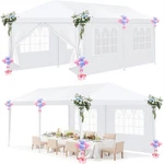 10' X 20' Outdoor Canopy Party Wedding Tent With 6 Walls Gazebo Garden Bbq. Fixed Price $90.49.