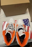 Troop Delta High Top Men's Lace Up Athletic Sneaker White Orange Navy. Fixed Price $98.00.
