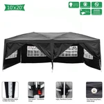 10'X 20' Ez Pop Up Gazebo Famaly Party Canopy Tent Marquee Waterproof Sunshade. Fixed Price $149.99.