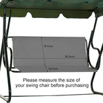 Qchengsan Patio Swing Seat Cover 58.2 X 19.7 Inches, Gray. Fixed Price $24.00.