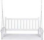 Shine Company 4216WT Maine Wood Porch Swing Hanging Bench With White. Fixed Price $208.22.