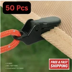 50X Heavy Duty Clips Tent Clamps Crocodile Grip Tarpaulin Canopy Tie Downs. Fixed Price $11.99.