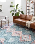 Loloi Skye Collection SKY-03 Turquoise/terracotta 2'-0" X 5'-0" Accent Rug. Fixed Price $69.15.