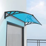 Window Door Awning Canopy Rain Cover Polycarbonate Blue Panel 40"X40". Fixed Price $59.99.