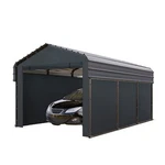 10 X15 Ft Outdoor Carport Heavy Duty Gazebo Garage Shelter Shade W/ Sidewall. Fixed Price $909.99.