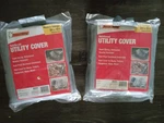Frost King Reinforced Utility Cover / Tarp (grey, 8 By 10 Ft) Lot Of 2. Fixed Price $38.00.