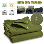 Heavy Duty Waterproof Canvas 16 Oz Cotton Tarpaulin Cover Tent. Fixed Price $160.00.