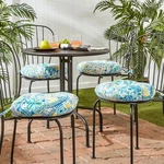 15" Round Outdoor Bistro Cushion - Set Of 4. Fixed Price $62.99.