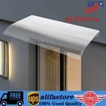 Clear Window Awning, Door Sun Shade Canopy Hollow Sheet Uv Rain Snow Protection. Fixed Price $41.48.