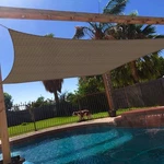 Standard Rectangle Curve Sun Shade Sail Home Garden Pool Patio Cover Canopy 8-13. Fixed Price $30.07.