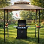 Grill Year Round Protected - 8X5 Gazebo Canopy With Led Lights. Fixed Price $179.99.
