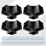 Eapele Pergola Kit Corner Brackets For 4X43.5INCHX3.5INCH Wood Posts, Powder .... Fixed Price $97.98.