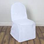 10 White Polyester Banquet Chair Covers Wedding Party Catering Decorations Sale. Fixed Price $23.53.