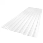 26 In. X Ft. Corrugated Polycarbonate Roof Panel White Opal. Fixed Price $40.05.