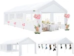 Cobizi 10X30 Party Tent Heavy Duty Carpas Para Fiestas Waterproof Carport White. Fixed Price $379.99.
