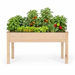 Backyard Expressions Wooden Raised Garden Bed 48" 24" 30" Elevated Plan.... Fixed Price $116.99.