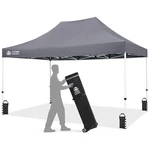 Crown Shades 10X15 Pop Up Canopy, Heavy Duty Tent For Events, Grey (used). Fixed Price $246.38.