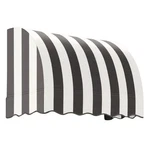 Awntech 3.375 Ft Savannah Fixed Awning Acrylic Fabric, Black/white Stripe. Fixed Price $356.34.