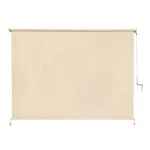 Coolaroo Exterior Roller Shade 96" WX72" Uv Blocking Fade Resistant Sesame. Fixed Price $220.99.