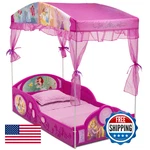 Delta Children - Disney Princess Plastic Sleep And Play Toddler Bed Canopy Pink. Fixed Price $119.98.