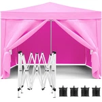 Folding Canopy With 4 Removable Sidewalls Outdoor Event Shelter Gazebo Portable. Fixed Price $148.00.