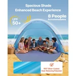 Pop Up Beach Tent Portable Sun Shade Shelter Outdoor Camping Canopy For 8 People. Fixed Price $53.59.