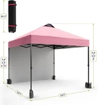 10X10' Pop Up Canopy Tent Instant Shelter With Removable Sidewalls & Roller Bag. Fixed Price $118.99.